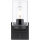 Tribeca 1 Light 6 inch Matte Black Bath Vanity Wall Light
