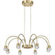 Yep Vario 8 Light 25.25 inch Titanium Gold Chandelier Ceiling Light