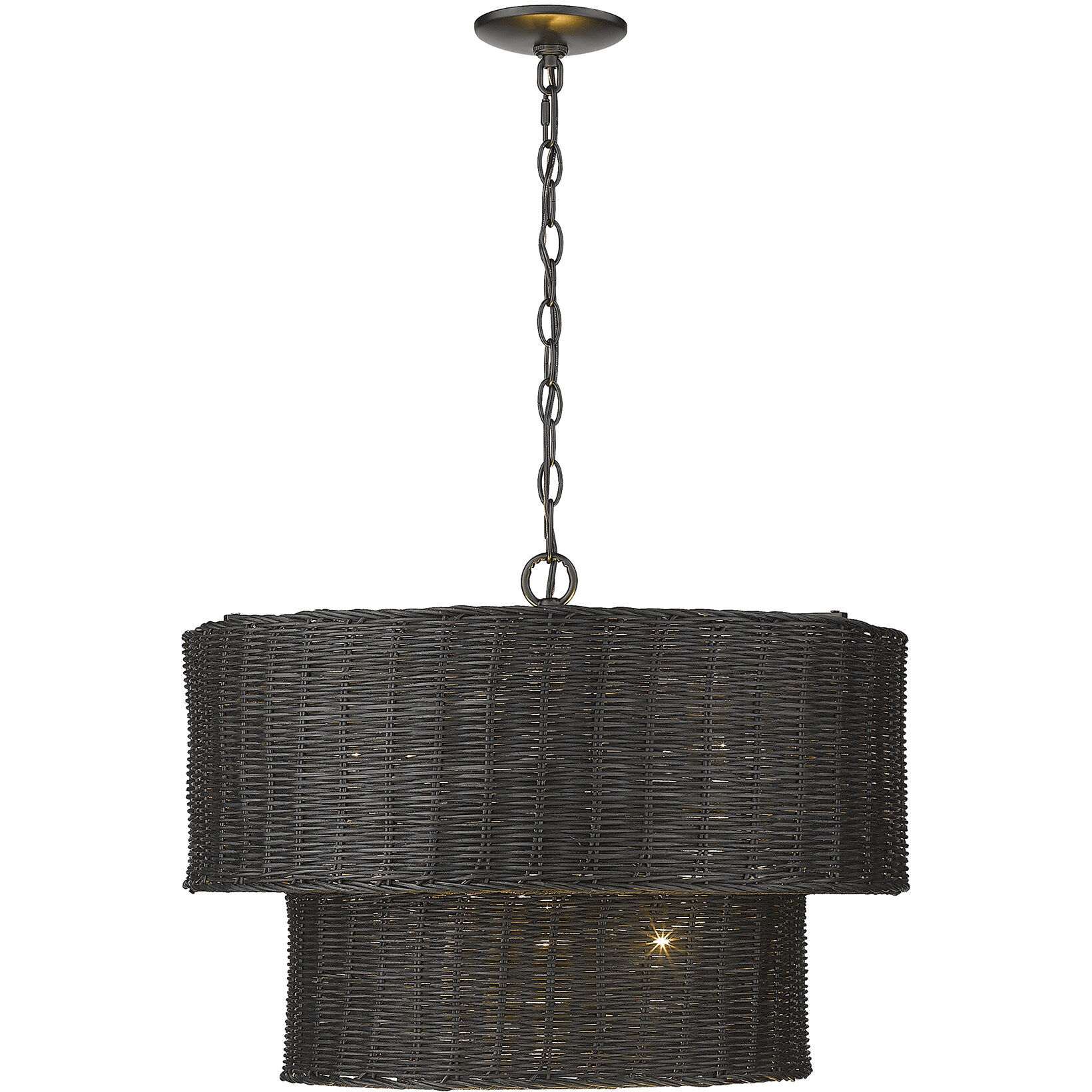 Erma 22.38 inch 60.00 watt Matte Black Chandelier Ceiling Light