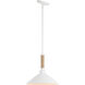 Journey 1 Light 12 inch Natural White Pendant Ceiling Light