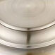 Yep Cascada 11 Light 27.25 inch Aegean Silver Pendant Ceiling Light in Cirrus Cloud Glass, 3 Tier