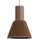 Faroe Pendant Ceiling Light in Coffee/Black