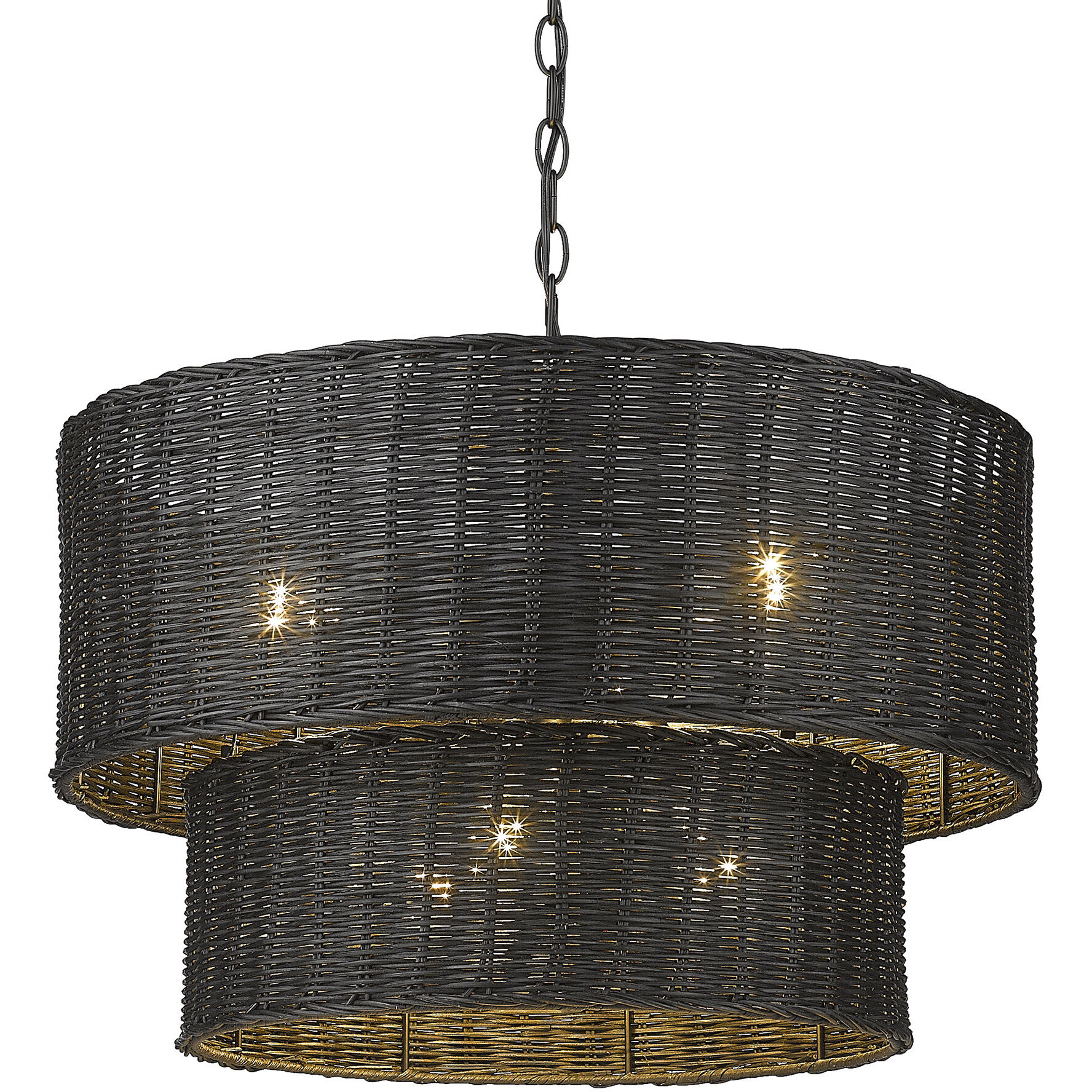 Erma 22.38 inch 60.00 watt Matte Black Chandelier Ceiling Light