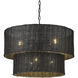 Erma 22.38 inch 60.00 watt Matte Black Chandelier Ceiling Light