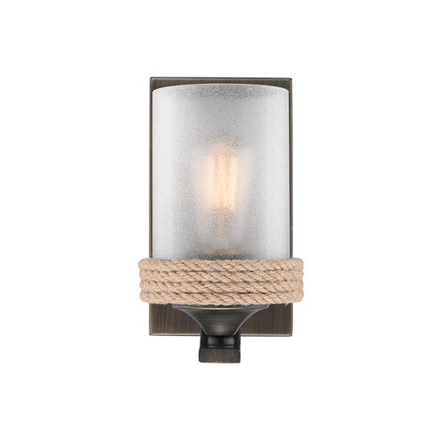 Chatham 1 Light 8 inch Gunmetal Bronze Bath Vanity Wall Light