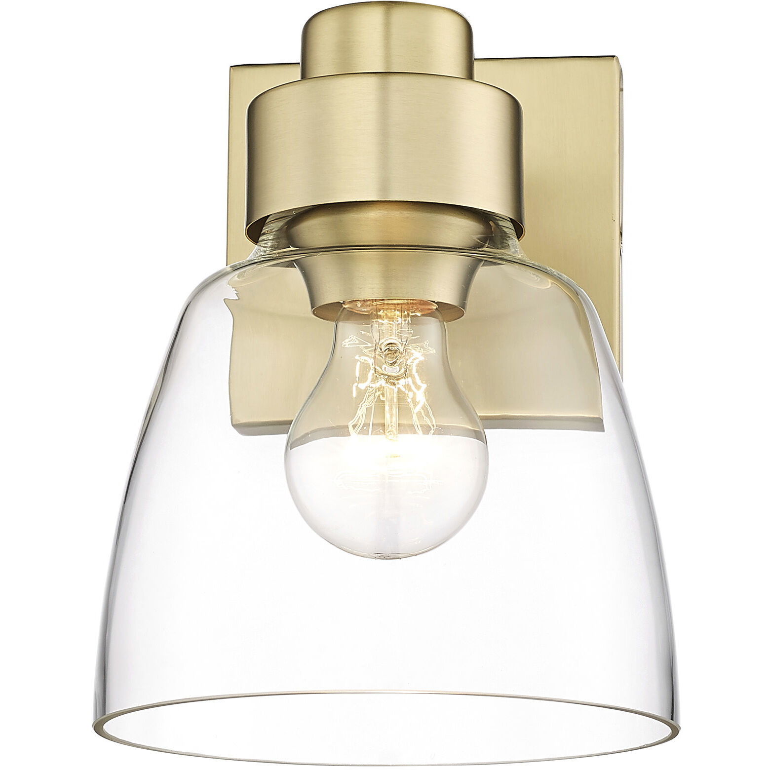 Remy Vanity Wall Light in Brushed Champagne Brass