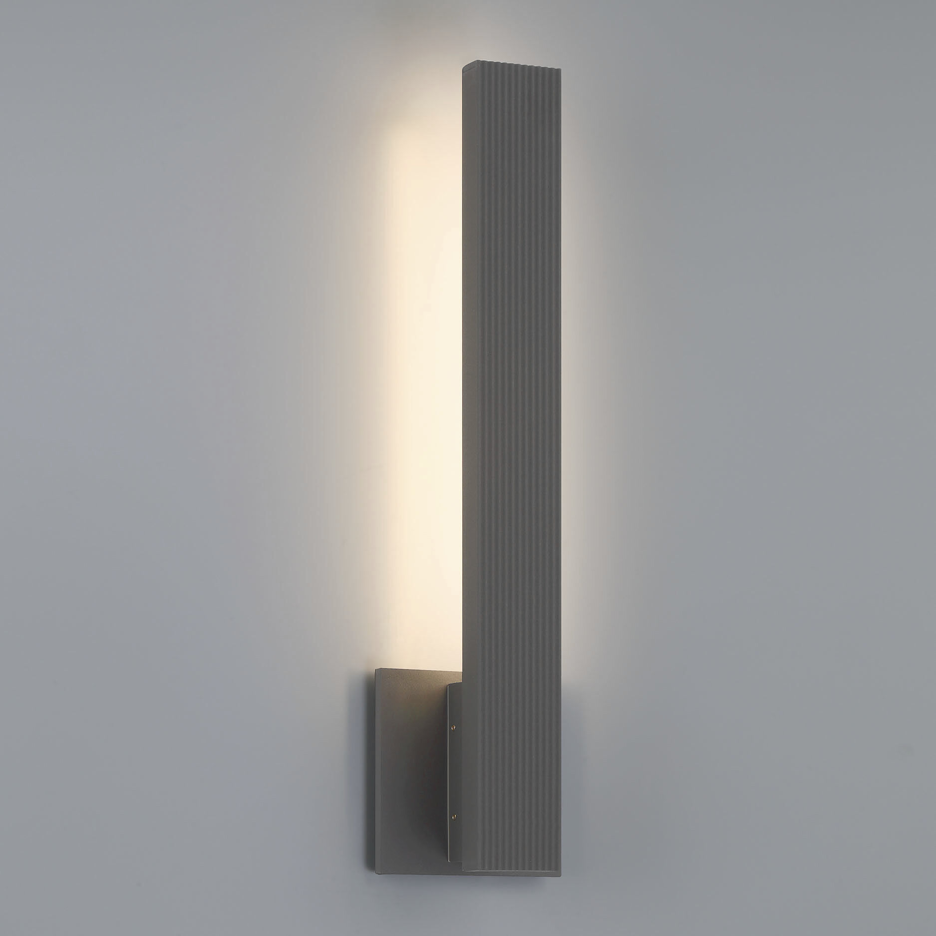 Enso LED 4.5 inch Smooth Gray Outdoor Wall in Smooth Grey