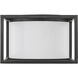 Manhattan 2 Light 12 inch Matte Black Flush Mount Ceiling Light, Damp
