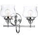 Daphne 2 Light 15.13 inch Chrome Vanity Light Wall Light