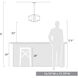 Varsha 3 Light 16.75 inch Matte Black Pendant Ceiling Light