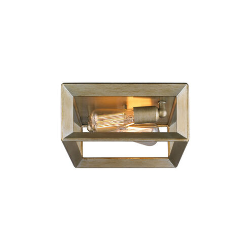 Smyth 2 Light 12 inch White Gold Flush Mount Ceiling Light, Damp