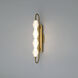 Geode 4 Light 27 inch Satin Brushed Gold Outdoor Wall Light