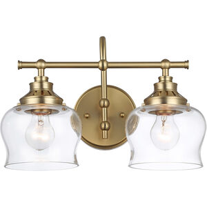 Daphne 2 Light 15.13 inch Brushed Champagne Bronze Vanity Light Wall Light