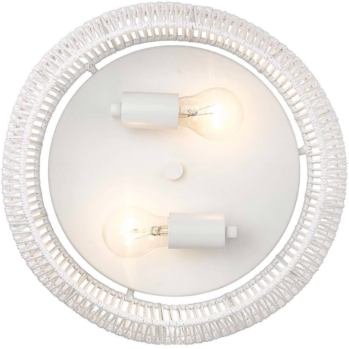 Marlee 2 Light 14.13 inch Matte White Flush Mount Ceiling Light