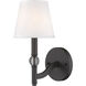Waverly 1 Light 6 inch Rubbed Bronze Wall Sconce Wall Light in Classic White