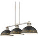 Kinsley Island Light Ceiling Light in Antique Black Iron