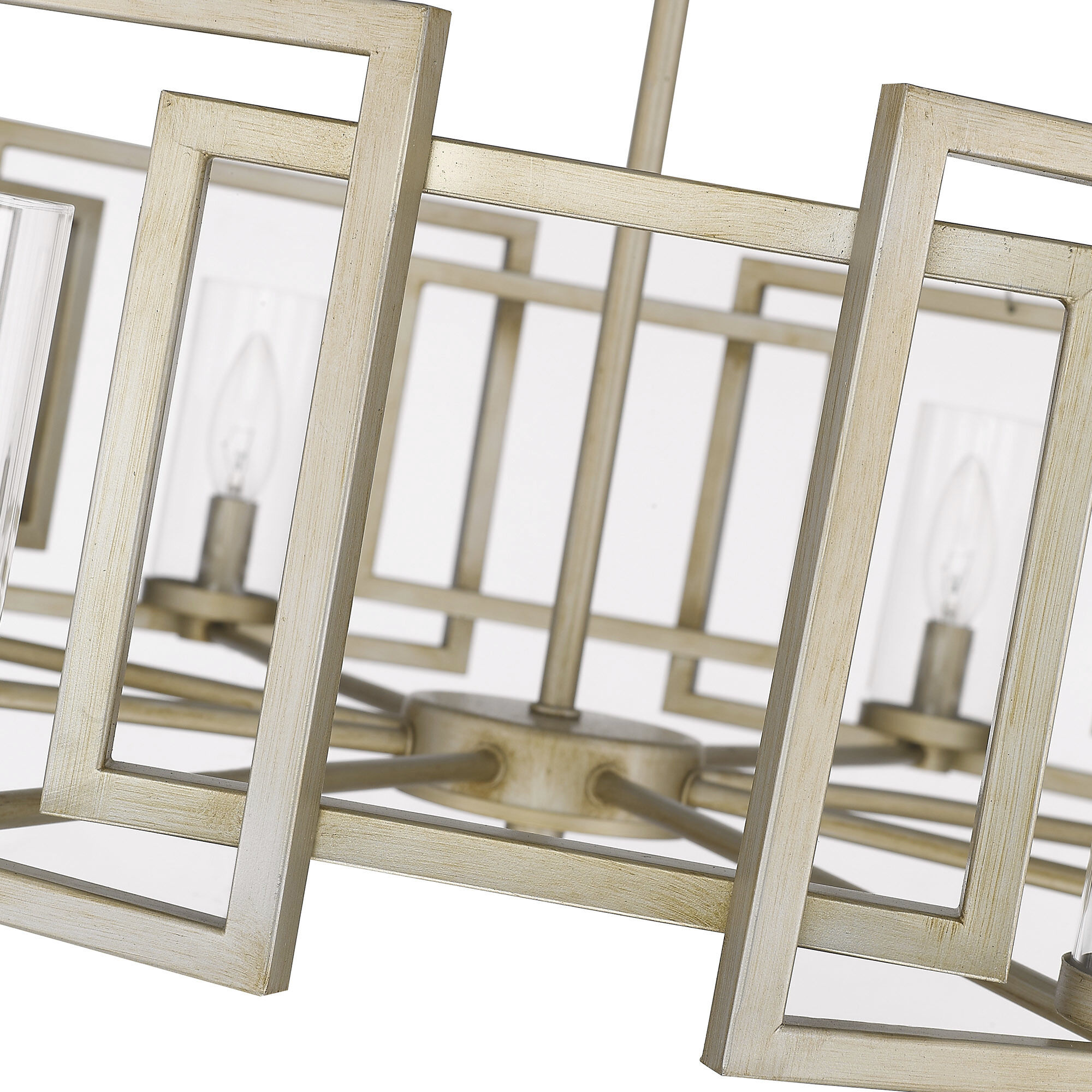 Marco 35.38 inch 60.00 watt White Gold Chandelier Ceiling Light, Large