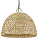 Rue Pendant Ceiling Light in Woven Sweet Grass