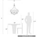Echelon 5 Light 26.25 inch Matte Black Chandelier Ceiling Light