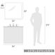 Duncan 1 Light 8 inch Aged Brass Bath Vanity Wall Light in White