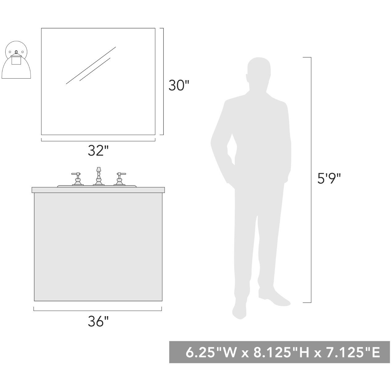 Roxie 1 Light 6.25 inch Matte Black Wall Sconce Wall Light