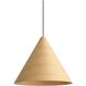 Conique 3 Light 24 inch Light Walnut Pendant Ceiling Light