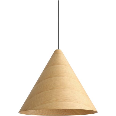 Conique 3 Light 24 inch Light Walnut Pendant Ceiling Light