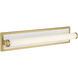 Yep Stratum 1 Light 25.25 inch Brushed Champagne Brass with Jazz White Marble Vanity Light Wall Light