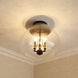 Ariella 3 Light 13.75 inch Matte Black Flush Mount Ceiling Light