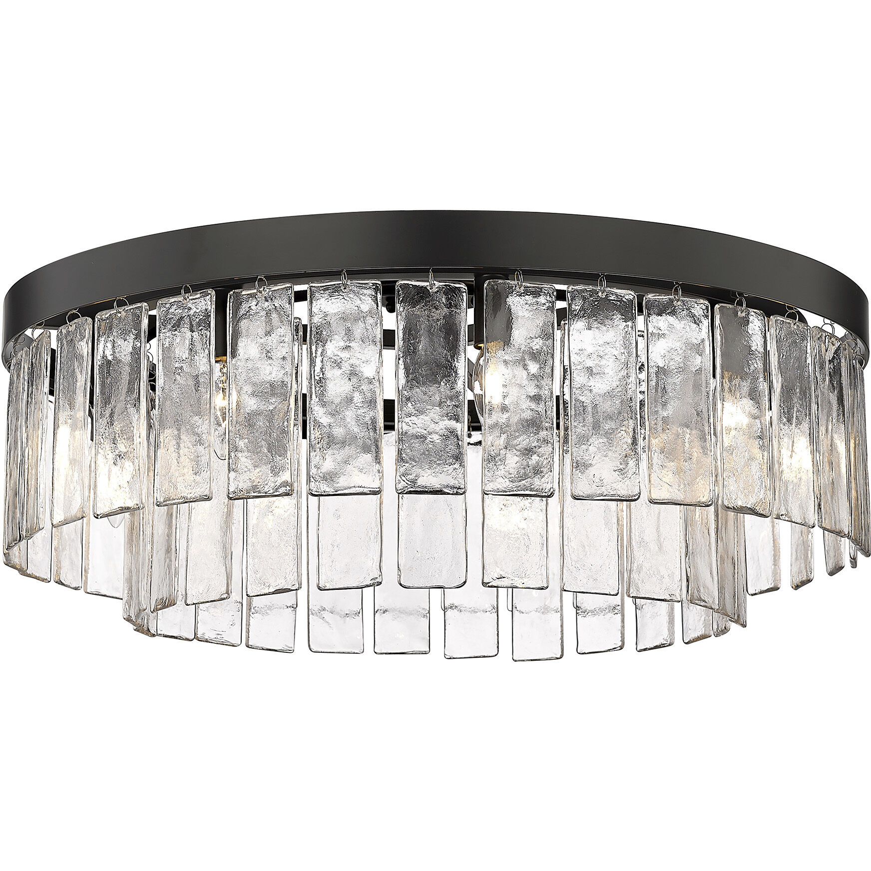 Ciara 9 Light 27 inch Matte Black Semi-Flush Mount Ceiling Light