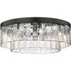 Ciara 9 Light 27 inch Matte Black Semi-Flush Mount Ceiling Light