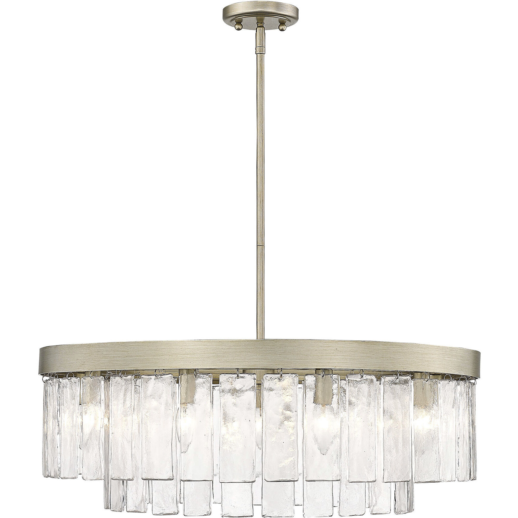 Ciara 9 Light 27 inch White Gold Chandelier Ceiling Light