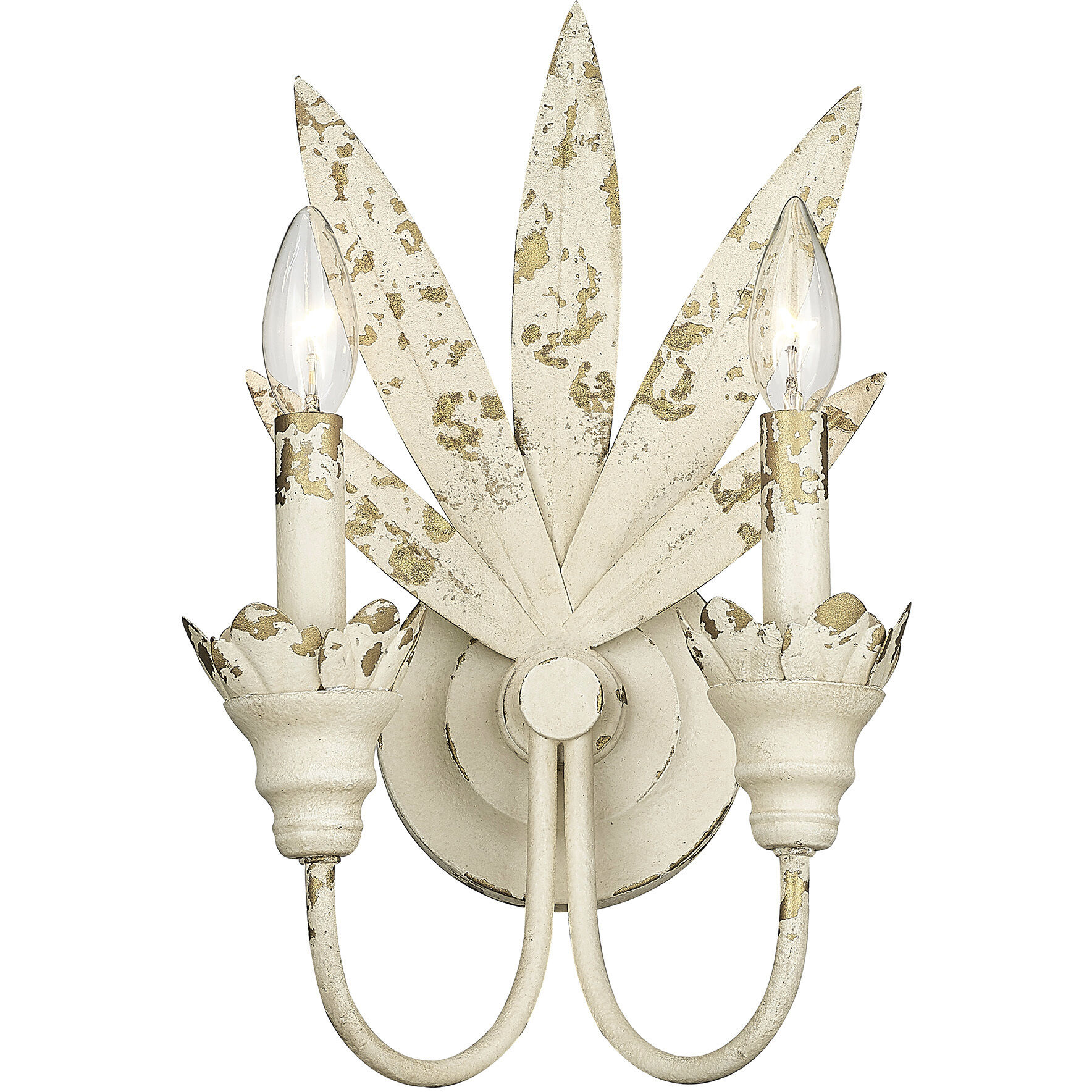 Lillianne 2 Light 9.13 inch Antique Ivory Wall Sconce Wall Light