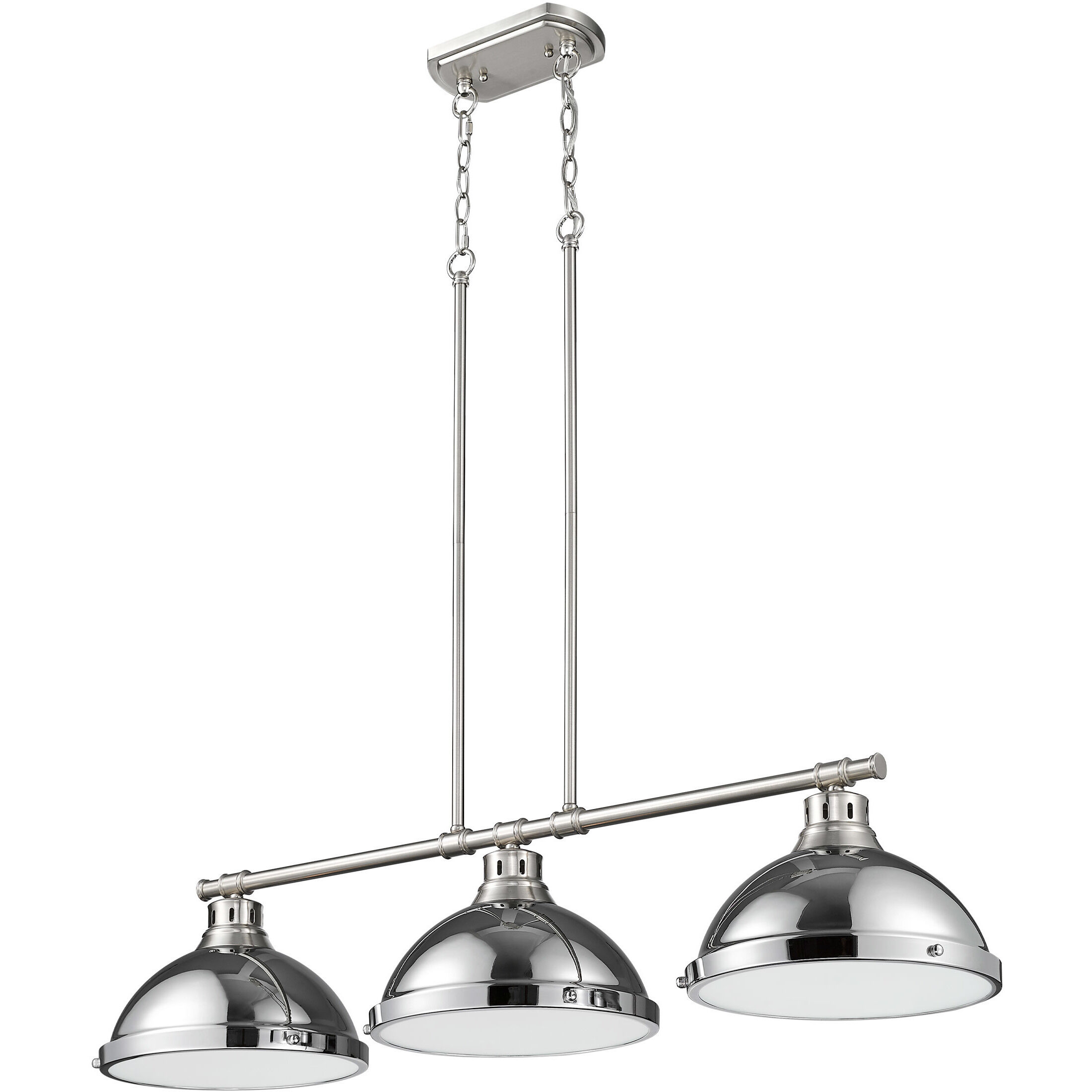 Yep Duncan Island Light Ceiling Light in Pewter, Chrome