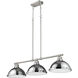 Yep Duncan Island Light Ceiling Light in Pewter, Chrome