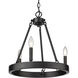 Alastair 16 inch 60.00 watt Matte Black Chandelier Ceiling Light