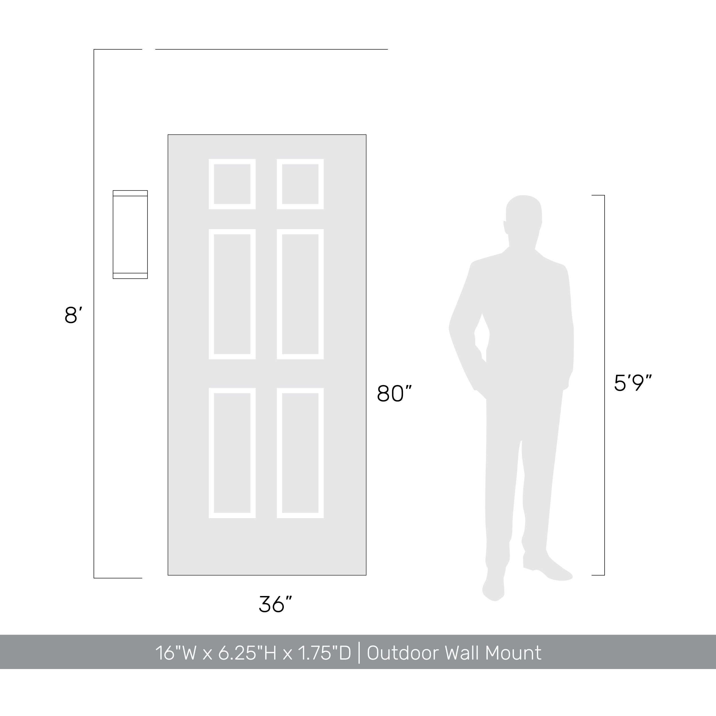 Stela 1 Light 6.25 inch White Travertine Outdoor Wall Light