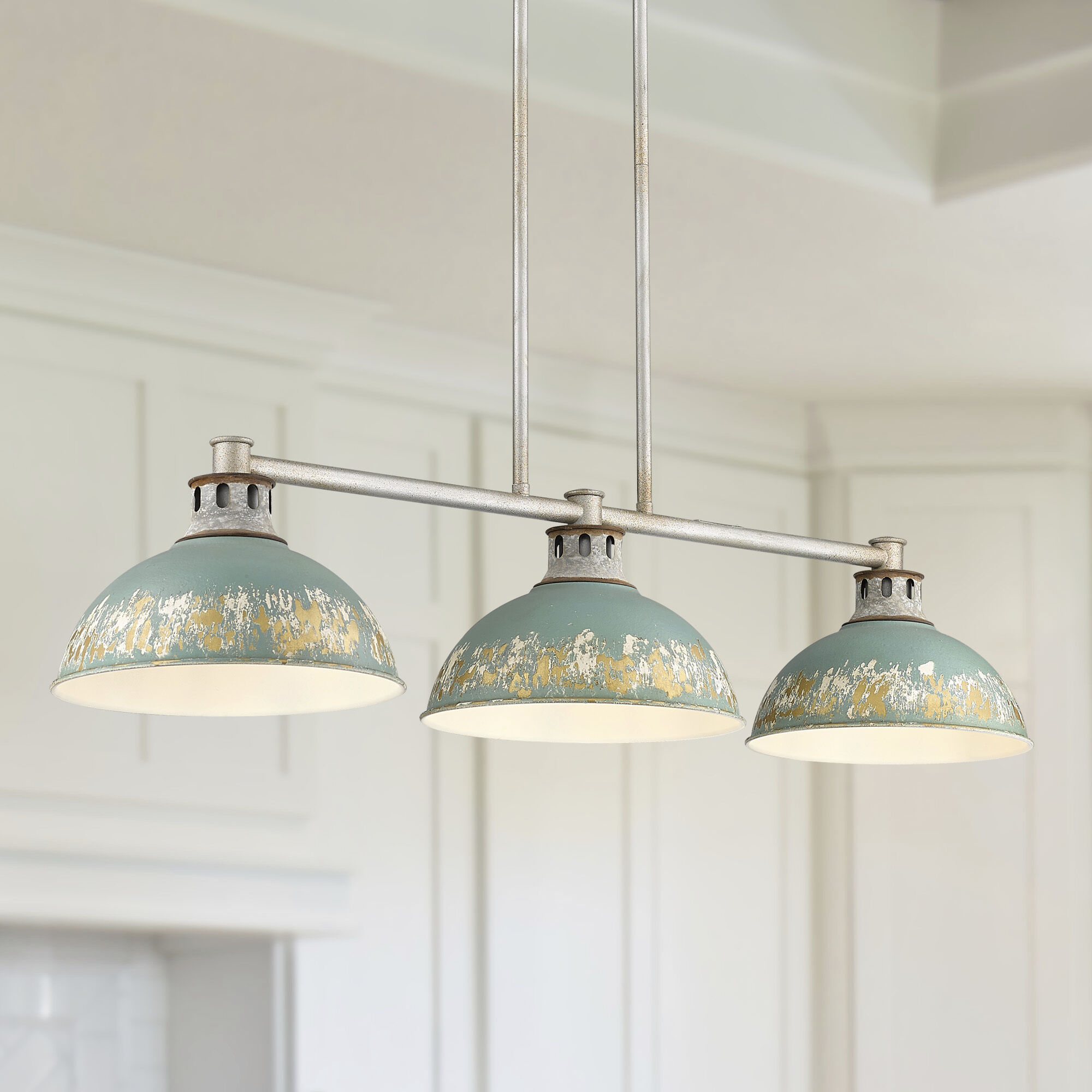 Kinsley Island Light Ceiling Light in Antique Teal