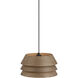 Yep Aalto 1 Light 13.25 inch Dark Walnut Pendant Ceiling Light