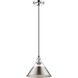Yep Orwell Pendant Ceiling Light in Chrome, Pewter, Medium