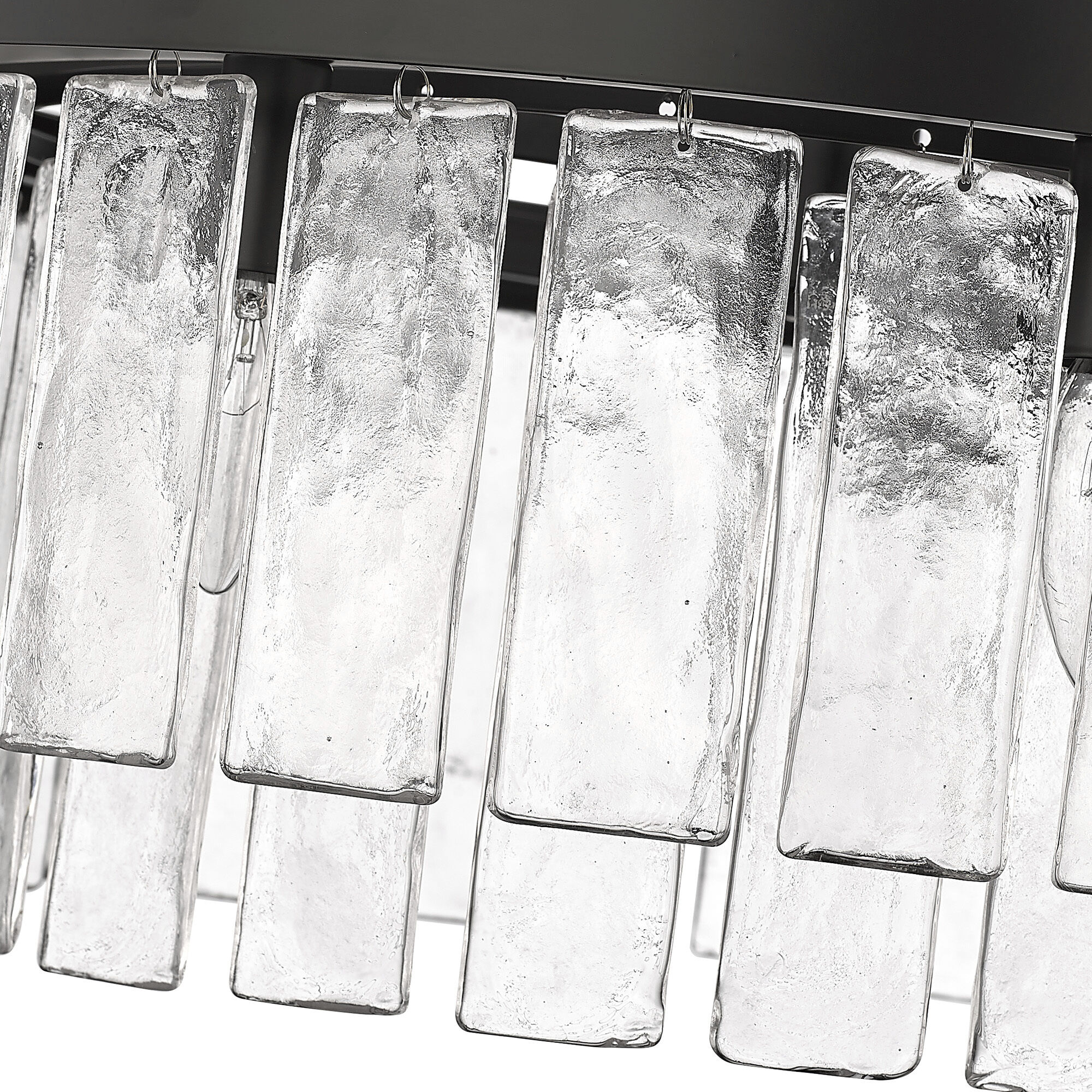 Ciara 9 Light 27 inch Matte Black Semi-Flush Mount Ceiling Light