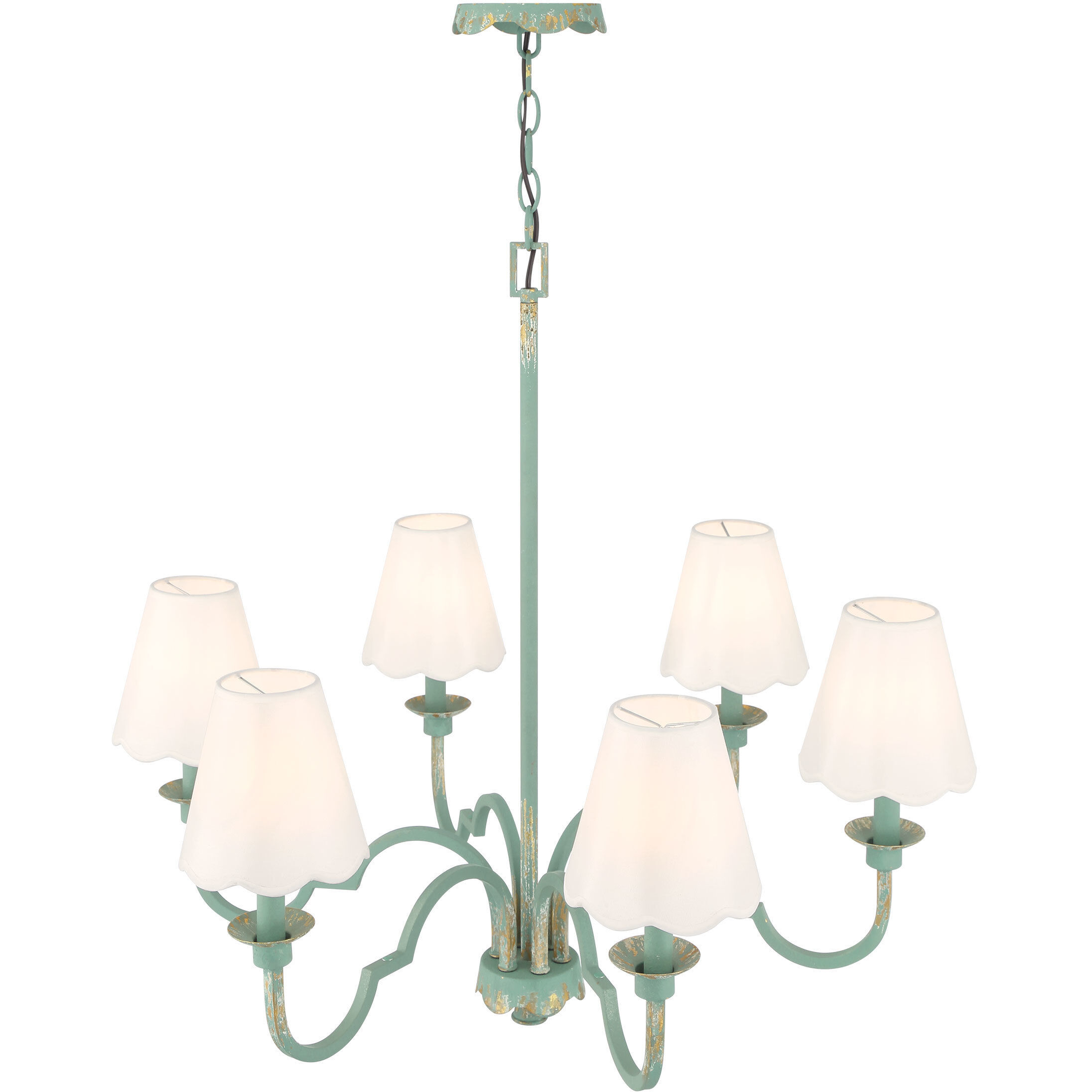 Cheshire 31.25 inch 60.00 watt Antique Teal Chandelier Ceiling Light