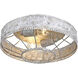 Ferris 2 Light 14 inch Oyster Flush Mount Ceiling Light, Damp