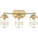 Seaport 3 Light 21 inch Brushed Champagne Bronze Bath Vanity Wall Light