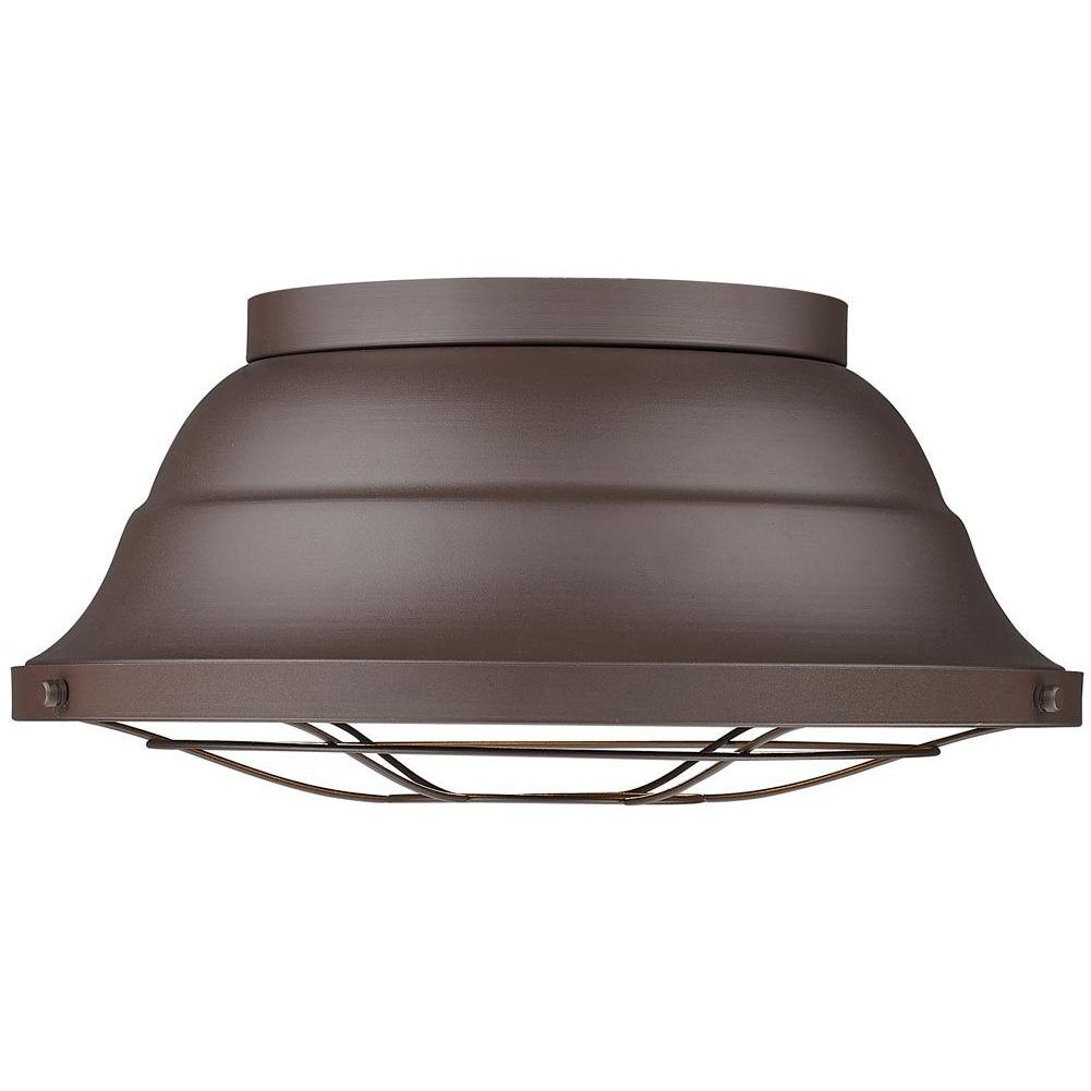 Bartlett 3 Light 7.75 inch Textured Bronze Outdoor Ceiling