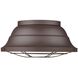 Bartlett 3 Light 7.75 inch Textured Bronze Outdoor Ceiling