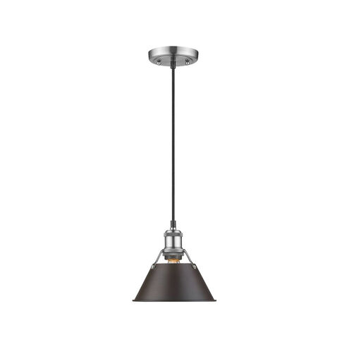 Orwell 1 Light 7.5 inch Pewter Mini Pendant Ceiling Light in Rubbed Bronze, Small
