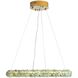 Ziva Corallo LED 29.5 inch Turquoise Chandelier Ceiling Light