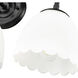 Dorinda Vanity Wall Light in Matte Black