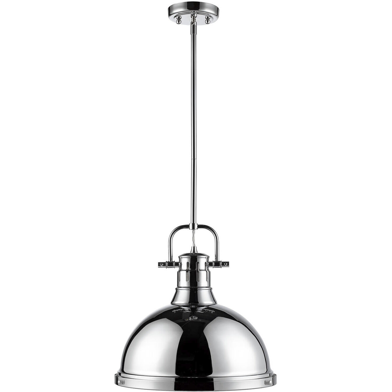 Yep Duncan 1 Light 14 inch Chrome Pendant Ceiling Light, Large